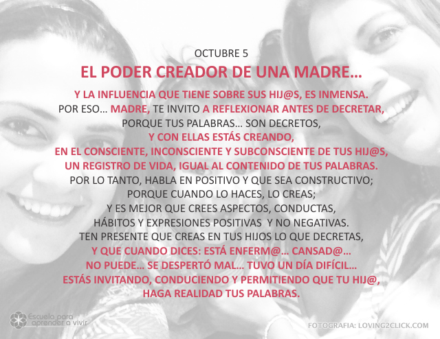 El poder creador de una madre...